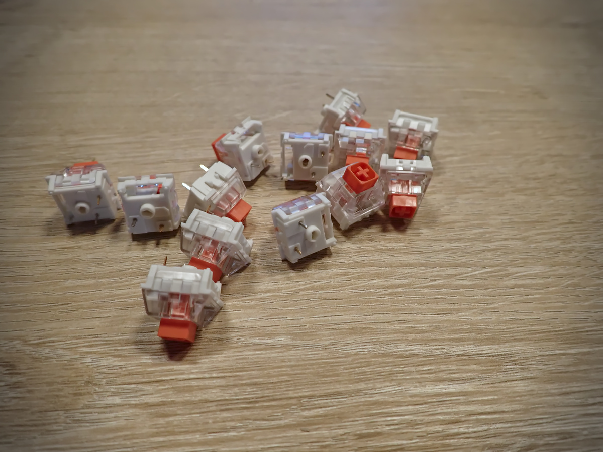 A couple switches for a mechanical keyboard