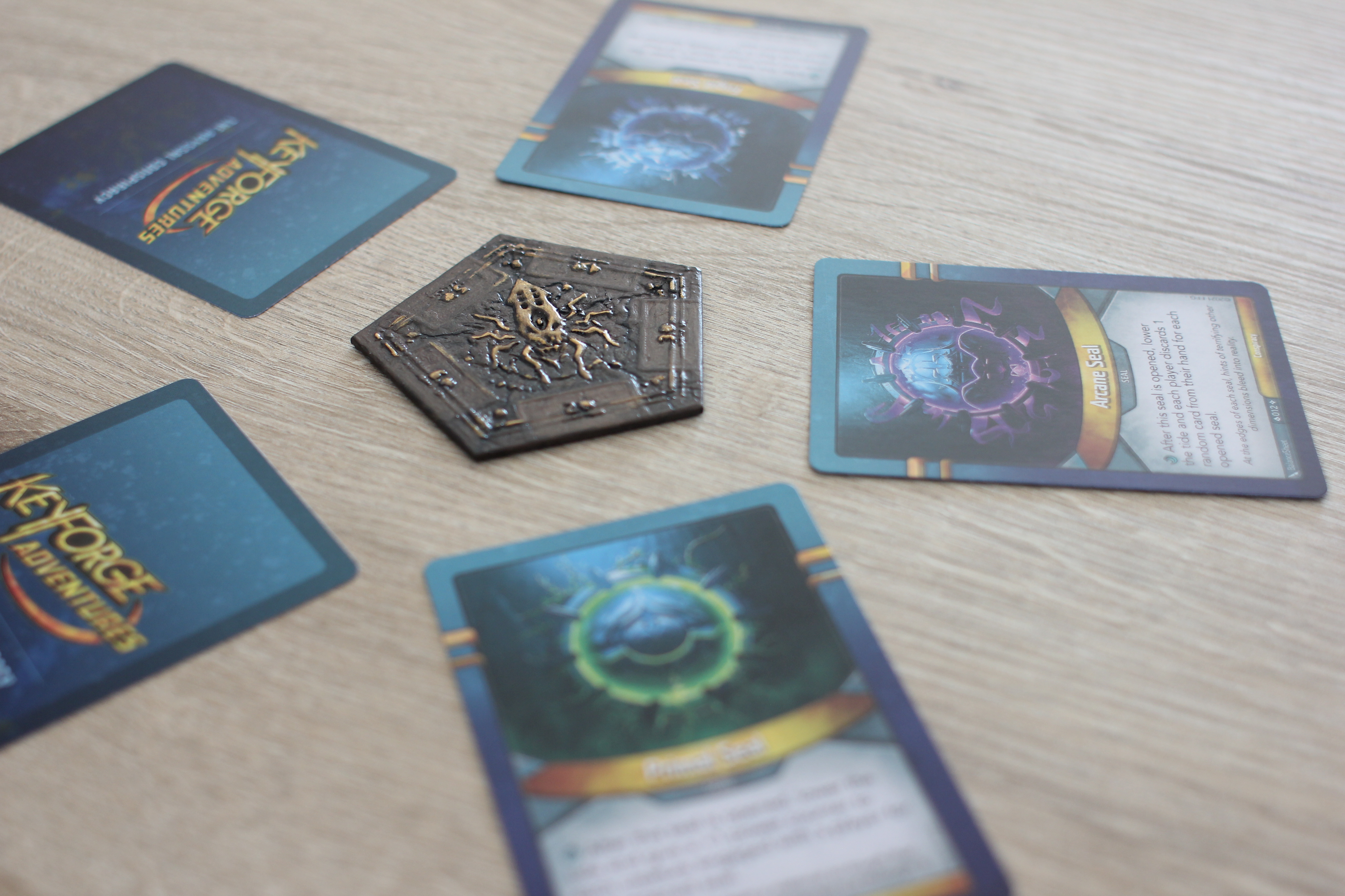 KeyForge Adventure: Abyssal Conspiracy printed with 3D printed tableau token